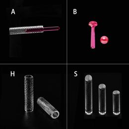 Ruby Pill Hollow Pilar Set Terp Perlas Perlas Insertar Pilar para Dab Rig Cuarzo Banger Nails Agua Bong Tienda para fumar 18 mm 25 mm 30 mm 40 mm