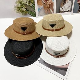 Verstoorde Stro Hoed Dames Mannen Designer Mode Gebreide Muts Cap Voor Mannen Vrouw Brede Rand caps Zomer Emmer Outdoor strand Hoeden 16 Stijlen