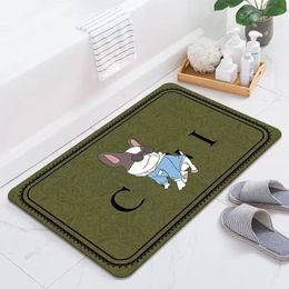 tapis concepteur tapis absorbant Diatom Househack Bathroom Mat de sol salle de bain