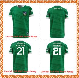 Rugby 2021 Limerick Gaa Gend's 'Home Jersey 2021/22 Ireland Limerick Training Rugby Kids Jersey Taille 1626