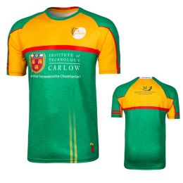 Rugby 2022 Carlow GAA Away 2Stripe Jersey Best Kwaliteit Ierland Shirt Alle teams