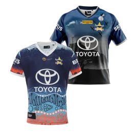 Rugby 2022 North Queensland Cowboys Indigenouse/Anzac Rugby Jersey Sport Shirt