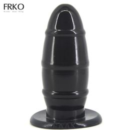 Rugby Anal Plug Tête Ronde Insert 16.3 cm Gros Gode Confortable Tige De Masturbation Adulte Massage Fétiche Sex Toys Pour Femmes G-Spot 240105