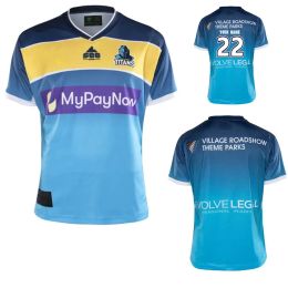 Rugby aangepaste naam en nummer 2022 Gold Coast Titans Home Rugby Jersey 2021 Australia Titans Inheems Rugby Jersey Shirt