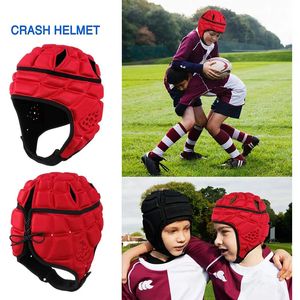 Casque de rugby casque de protection rembourré pour casquette de mêlée de football protecteur de tête casque de protection souple pour enfants jeunes bébé football 240223