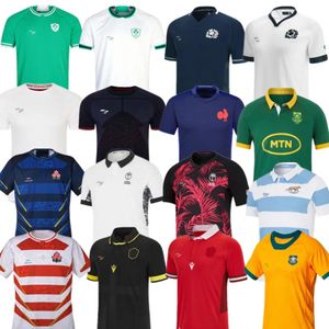 Rugby Jerseys 2023 2024 Fiji Japan Ireland Rugby Jersey 23 24 Écosse South Englands Africain Australie Home Away French Wallesser Shirt Rugby Chandal Futbo