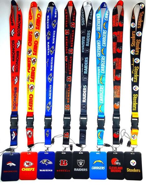 Rugby N Team F Football L Sangle De Cou Porte-clés Créateur De Vêtements Homme Lanière Porte-Cartes De Crédit Keycord Porte-clés DIY Corde Suspendue Accessoires De Téléphone