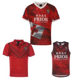 Rugby New Style 2022 2023 Tonga Home Rugby Jersey Tonga Rugby Shirt Vest Singlet Jerseys
