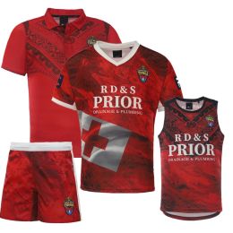 Rugby Rugby Jersey 2022 2023 Tonga Home Rugby Shirt Vest Singlet Jerseys Big Size 4xl 5xl