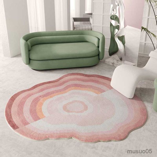 Tapis tapis de jeu nordique rose nuage forme fille décor mignon chambre enfant tapis bébé ramper tapis de jeu doux tapis salon