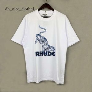 RUHDE T-shirt Art Shirt Trunks T-shirt Rhude Shirt Men Designer Tshirts For Mens 24SS RHUDE Shorts pour hommes de haute qualité