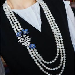 RUIF – ensemble de bijoux avec collier de perles baroques, Design rétro, pour mariage, fiançailles, anniversaire, 240106