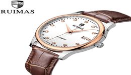 RUIMAS Luxe zakelijke horloge Men Automatic Clock Men Waterdichte Mechanisch horloge Topmerk Relogio Masculino Drop 8175162