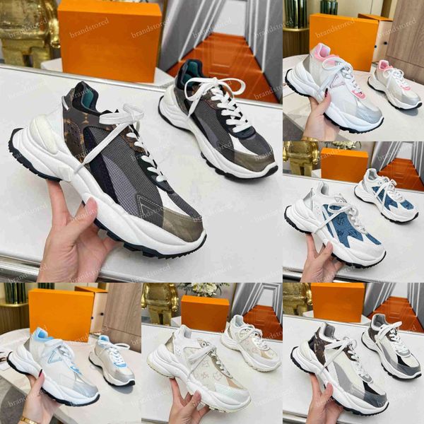 Run 55 Sneaker Zapatos de diseñador Zapatos de mujer Run Away Sneaker Moda Clásico Cuero de goma de alta calidad Al aire libre Zapatillas bajas Tamaño 35-41