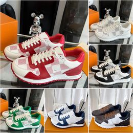 Run Away Sneakers Designer Hommes chaussures Baskets classiques Toile en cuir de veau tissu épissage caoutchouc Chaussures de sport de loisirs Taille 38-45