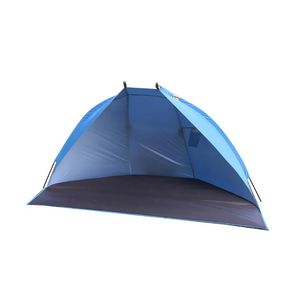 RUNACC Tente de Plage Portable Pare-Soleil Anti-UV Abri Extérieur pour Plage, Voyage, Camping et Pêche Bleu