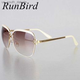 RunBird Mode Zonnebril Vrouwen Frame Populaire Luxe Merk Designer Shades Zonnebril Infantil Oculos De Sol Feminino R547 L230523