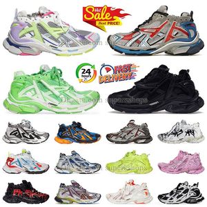 coureur 7.0 hommes femmes plate-forme chaussures de sport designer 2024 mocassins formateur LED piste 3 LED nuage blanc bleu clair tout noir graffiti violet bordeaux baskets de randonnée