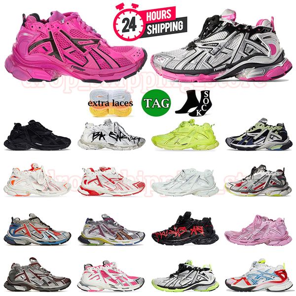 Runner 7.0 Tracks pour femmes hommes chaussures habillées Paris baskets de luxe à plateforme Graffiti noir blanc rose déconstruction bordeaux jogging randonnée coureurs 7 grande taille 35-46