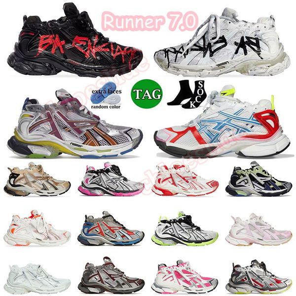 balencaigas runners 7.0 track shoes balenciaga Zapatos casuales de lujo Paris Platform Transit sense deconstrucción retro zapatillas deportivas zapatillas 【code ：L】
