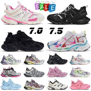 Runner 7 7.5 3 Chaussures de créateurs femme Coureurs de piste plus anciennes anciennes gris noir fluo orange rose multicolore chaussures de tennis pour hommes chaussures de luxe de luxe