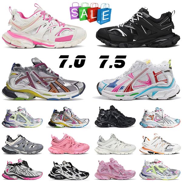 Runner 7 7.5 3 Chaussures de créateurs Femme Coureurs Light Blue Rose rose gris Silver Néon Jaune tout noir