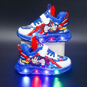 zapatillas para niños corredores zapatillas de zapatillas para niñas casuales niños de moda tamaños de zapatos rojos azules 22-36 f9wj#