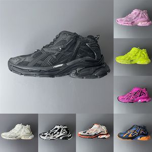 Runner Sneaker Casual Shoes 7.0 Paris Triple Black Oreo White Grey Volt Orange Pink Platform Transmit Trainers Plate-form Track Designer Sneakers