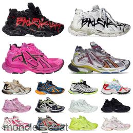 Coureurs 7.0 hommes habilles chaussures graffiti noir fluo vert borgogne en cuir gratuit gris clair violet néon jaune blanc marque de luxe féminine pour hommes