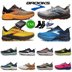 Runners Brook Cascadia 16 chaussures de marque sport Brooks chaussures de course Launch 9 Hyperion Tempo triple noir blanc hommes femmes baskets hommes formateurs coureurs avec boîte