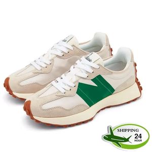 Running 327 Designer nieuwe schoenen voor heren dames zeezout vintage beige bruine suede luipaard print zwart witte oranje heren trainers sneakers