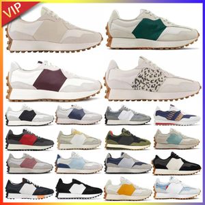 New Blance 327 327S Chaussures de course Hommes Femmes OG Chaussures de créateur Imprimé léopard Bleu Mode Skateboard Noir Blanc Gris clair Kaki Sel de mer Chaussures décontractées Baskets de sport