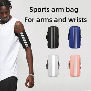 Bolsa de brazo para correr para gimnasio, bolsillo para tarjeta de teléfono móvil, bolsa de muñeca para mujer, equipo de Fitness para hombre, soporte para teléfono para deportes al aire libre, bolsa antisudor