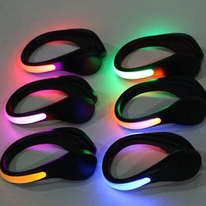 LED Lumineux Chaussure Clip Lumière Nouveauté Éclairage Nuit Avertissement De Sécurité Lumineux Flash Lumières Pour Courir Sports Vélo Vélo Polyvalent FEDEX