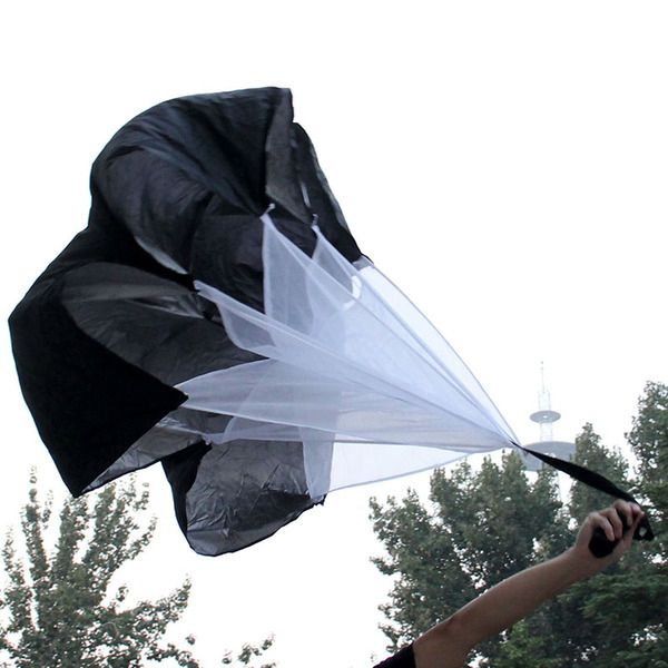 Chute de course réglable en plein air vitesse entraînement résistance Parachute équipement de sport parapluie musculation