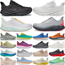 Running Designer 9 Clifton Sneakers Chaussures Chaussures hommes femmes Bondi 8 Sneaker One Womens Challenger Anthracite Randonnée Chaussure Breathable Mens Outdoor Sports Trainers S S