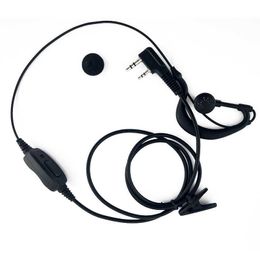 Écouteurs de course avec microphone K-head TK faciles à utiliser et écouteurs talkie-walkie en forme de L