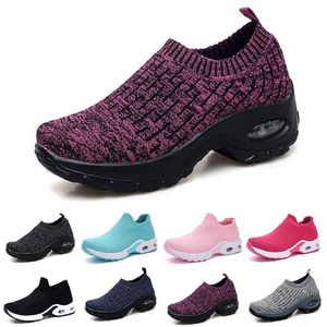 Zapatos de moda para correr para hombre l1 blanco negro rosa sin cordones transpirables cómodos para hombre zapatillas de lona zapatillas deportivas corredores 35-42