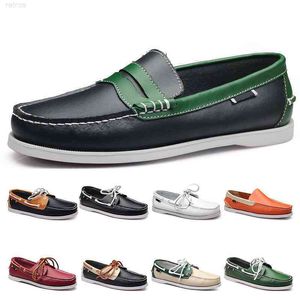 Courir cinquante-trois cuir masculins de chaussures britanniques Style noir blanc marron vert vert jaune rouge mode extérieur rigorat 14