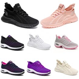 Running Randonnée Femmes Nouveaux hommes Chaussures plates Soft Sole Fashion Purple Blanc noir Blanc de sport confortable Couleur de sport Q19-1 Gai 278 5