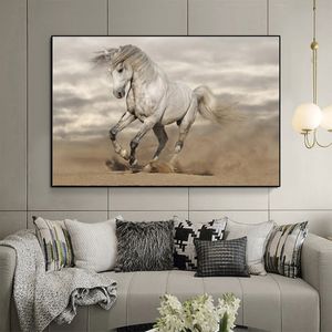 Cheval en cours d'exécution mur Art affiche Animal cheval imprime moderne toile peinture décorative photos Cuadros pas de cadre mur imprime décor