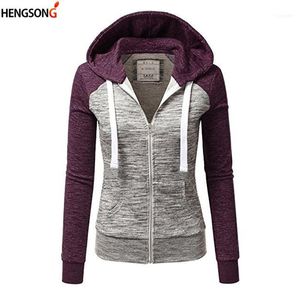 Chaquetas para correr, chaqueta para mujer, sudaderas deportivas para Fitness, sudaderas con capucha para Yoga con cremallera, ropa deportiva de manga larga, chándal, ropa para mujer