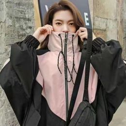 Chaquetas para correr, chaqueta deportiva de moda para estudiantes, combina con todo, uniforme de béisbol de longitud media holgado coreano para mujer primavera otoño 2022 Ins
