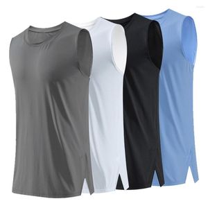 Hardloopshirts 2023 Heren Fitness Vest Sport Musculation Shirt Mouwloos Ademend Sportondershirt Gym Training T-shirts
