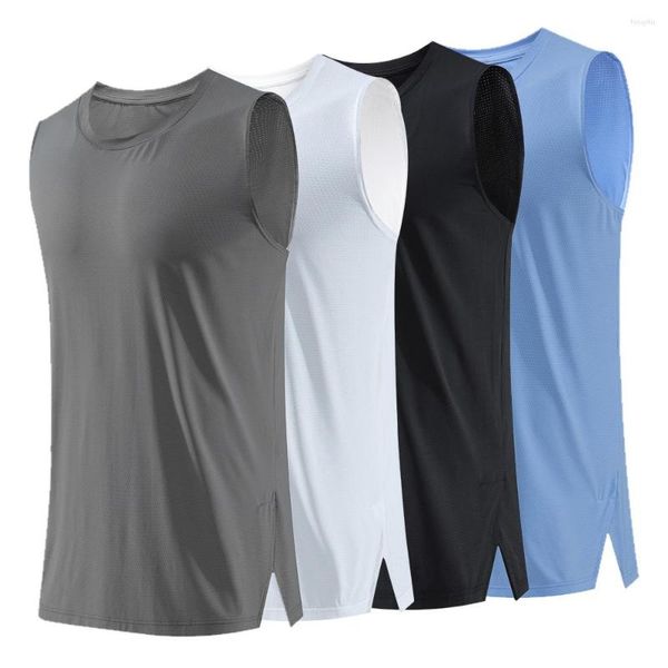 Camisetas para correr para hombre, chaleco deportivo, camiseta de musculación deportiva, camiseta interior deportiva transpirable sin mangas, camisetas de entrenamiento de gimnasia 2023