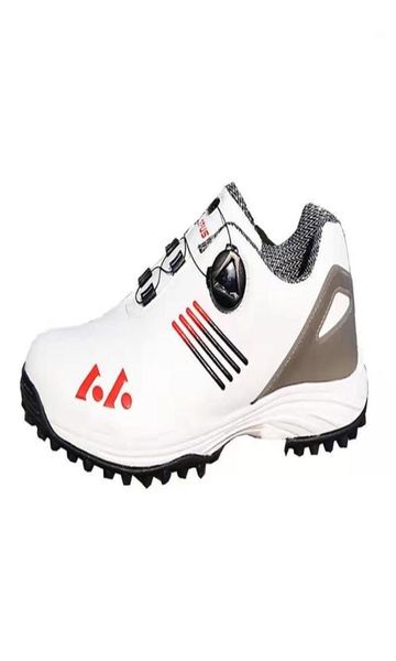 Chaussures de golf professionnelles de maillots de course de coulée Chaussures de golf imperméables baskets noirs Blanc Trainers Big Size Quick 335M2246176