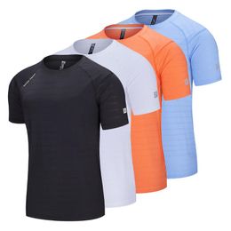 Running Jerseys Nylon Men Summer T-shirt Casual Outdoor Outdoor Men's Loose Sport Quick-Dry Breathable T-shirt voor trainings tops