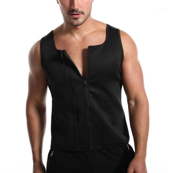 Maillots de course sweat gilet sans manches chemise réservoir pour hommes gymnases musculation entraînement Unique deux fermetures à glissière système sport haut de forme physique