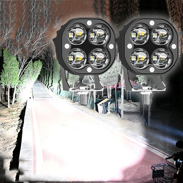 Feux de course pour voitures Moto Led Fog Bar Feux de brouillard Phares Spotlight DRL Pod Lampes pour Auto Niva Lada 4x4 Off Road ATV Car