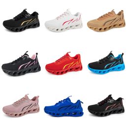 Running Men Gai Women 2024 Chaussures Nine Neuf Black Yellow Purple Mens Trainers Sports Red Brown Bruns Breathable Platform Shoes 745 S